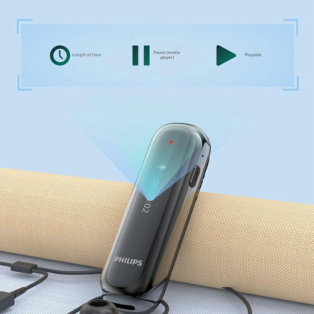 PHILIPS VTR5170 32GB Voice Recorder HD Noise Cancelling Audio Digital Recording Device for Meeting
