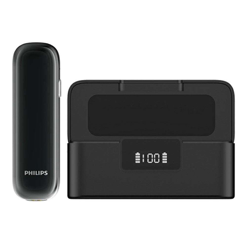 PHILIPS VTR5170PRO 64 GB röstinspelare med laddningsfodral Dubbel brusreducering 360 graders omnidirektionell mikrofon AI Smart inspelningsenhet för mötesintervjuer