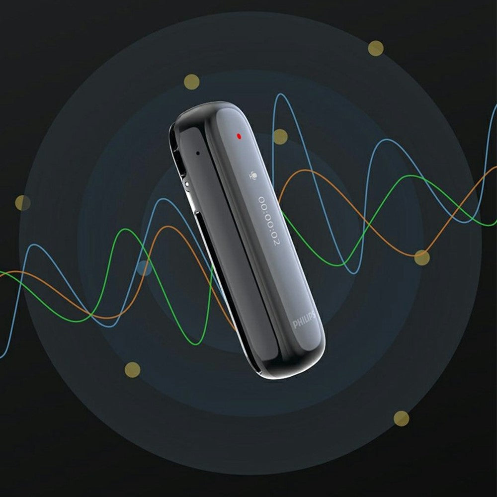 PHILIPS VTR5170PRO 64 GB röstinspelare med laddningsfodral Dubbel brusreducering 360 graders omnidirektionell mikrofon AI Smart inspelningsenhet för mötesintervjuer