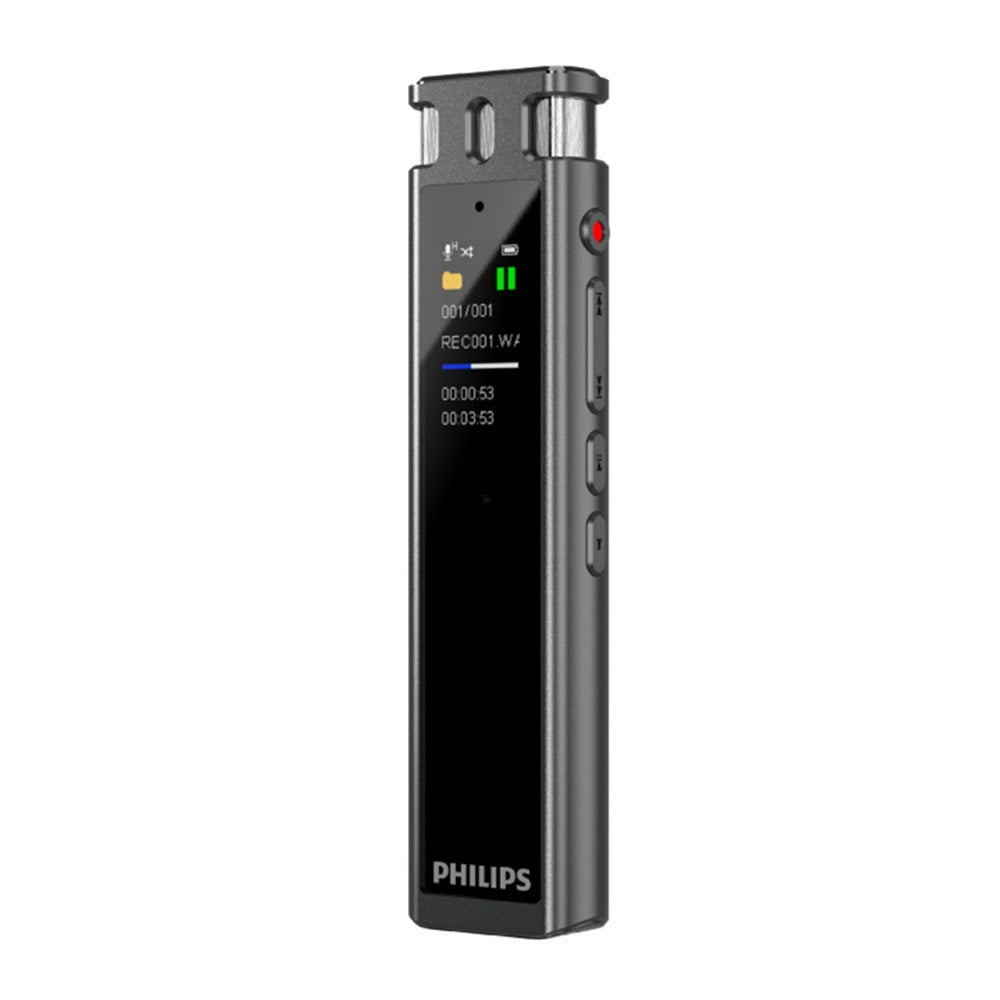 PHILIPS VTR5260 16GB Digital diktafon 2+2 mikrofon tale til tekst Støjreducerende optageenhed til mødeinterview