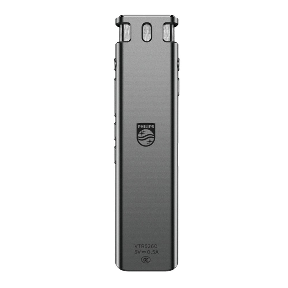 PHILIPS VTR5260 16GB Digital diktafon 2+2 mikrofon tale til tekst Støjreducerende optageenhed til mødeinterview