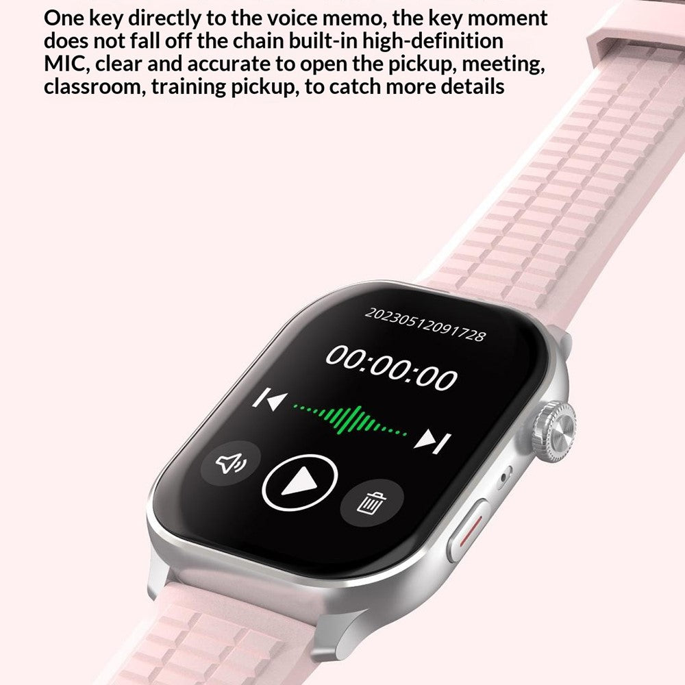 PHILIPS VTR5208 Wearable Voice Recorder Watch Noise Reduction Offline Voice Translator, Silicone Strap