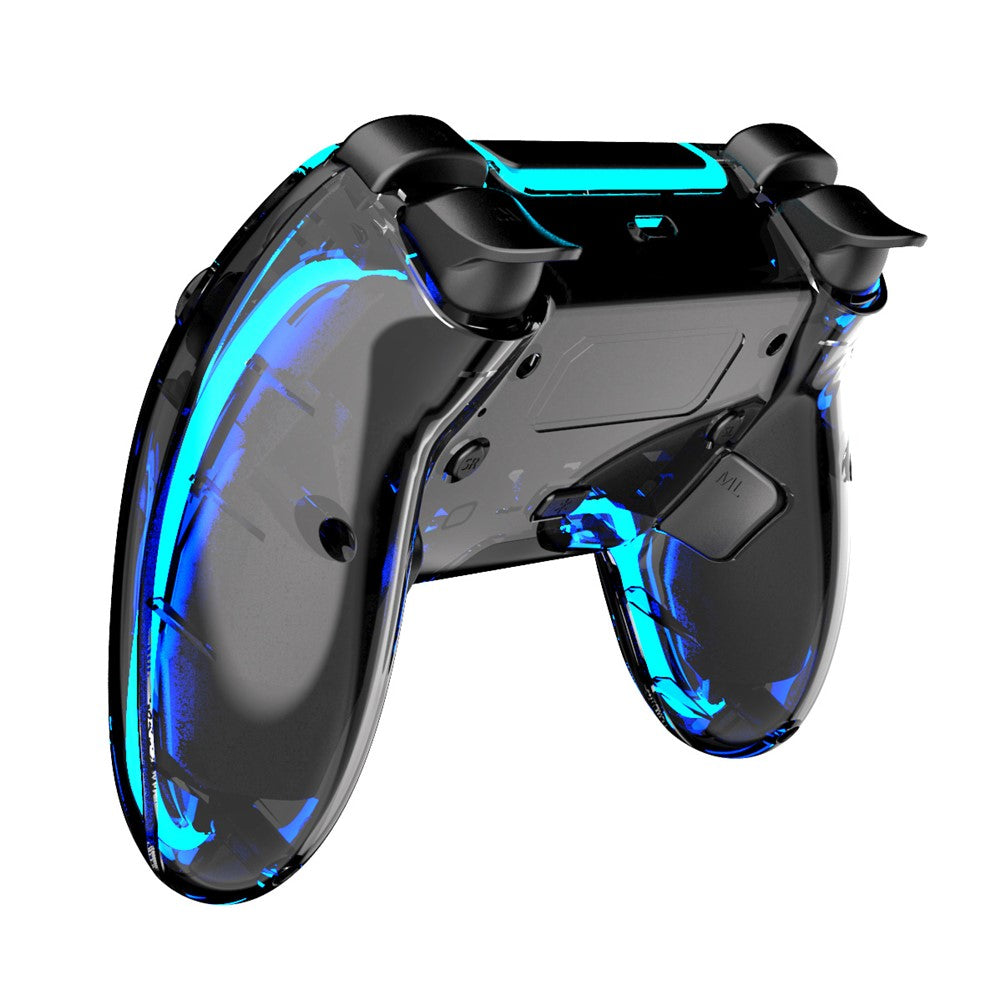 Bluetooth-compatible Wireless Game Controller for PS5 / PC / Android Devices RGB LED Gaming Gamepad with Programming Back Buttons