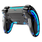 Bluetooth-compatible Wireless Game Controller for PS5 / PC / Android Devices RGB LED Gaming Gamepad with Programming Back Buttons
