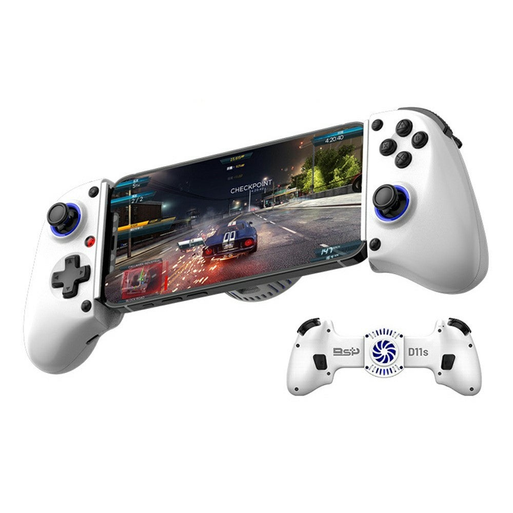 D11S Gaming Controller with Cooling Fan, Hall Trigger, Programmable Back Keys, Stretching Gamepad for Phone / Tablet / Nintendo Switch