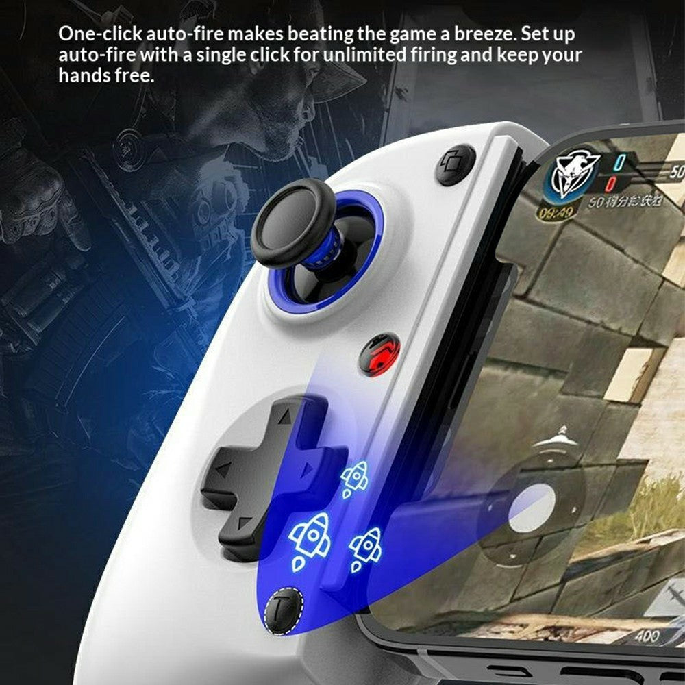 D11S Gaming Controller with Cooling Fan, Hall Trigger, Programmable Back Keys, Stretching Gamepad for Phone / Tablet / Nintendo Switch