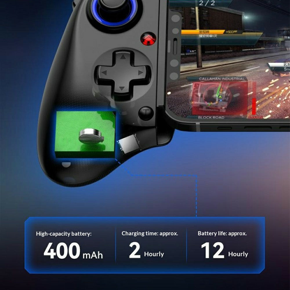 D11S Gaming Controller with Cooling Fan, Hall Trigger, Programmable Back Keys, Stretching Gamepad for Phone / Tablet / Nintendo Switch
