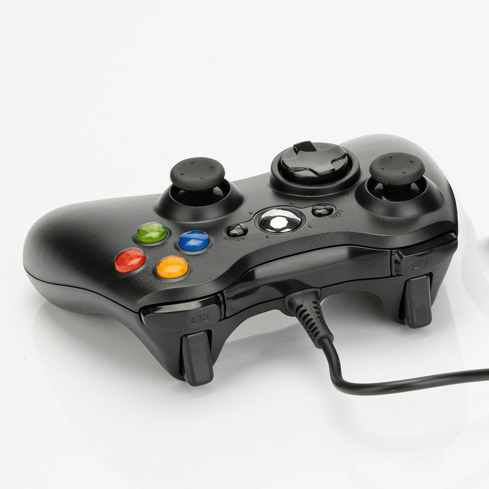 PC360 USB 2.0 Wired Gaming Controller Dual Vibration Ergonomic Gamepad for PC PS3 Android
