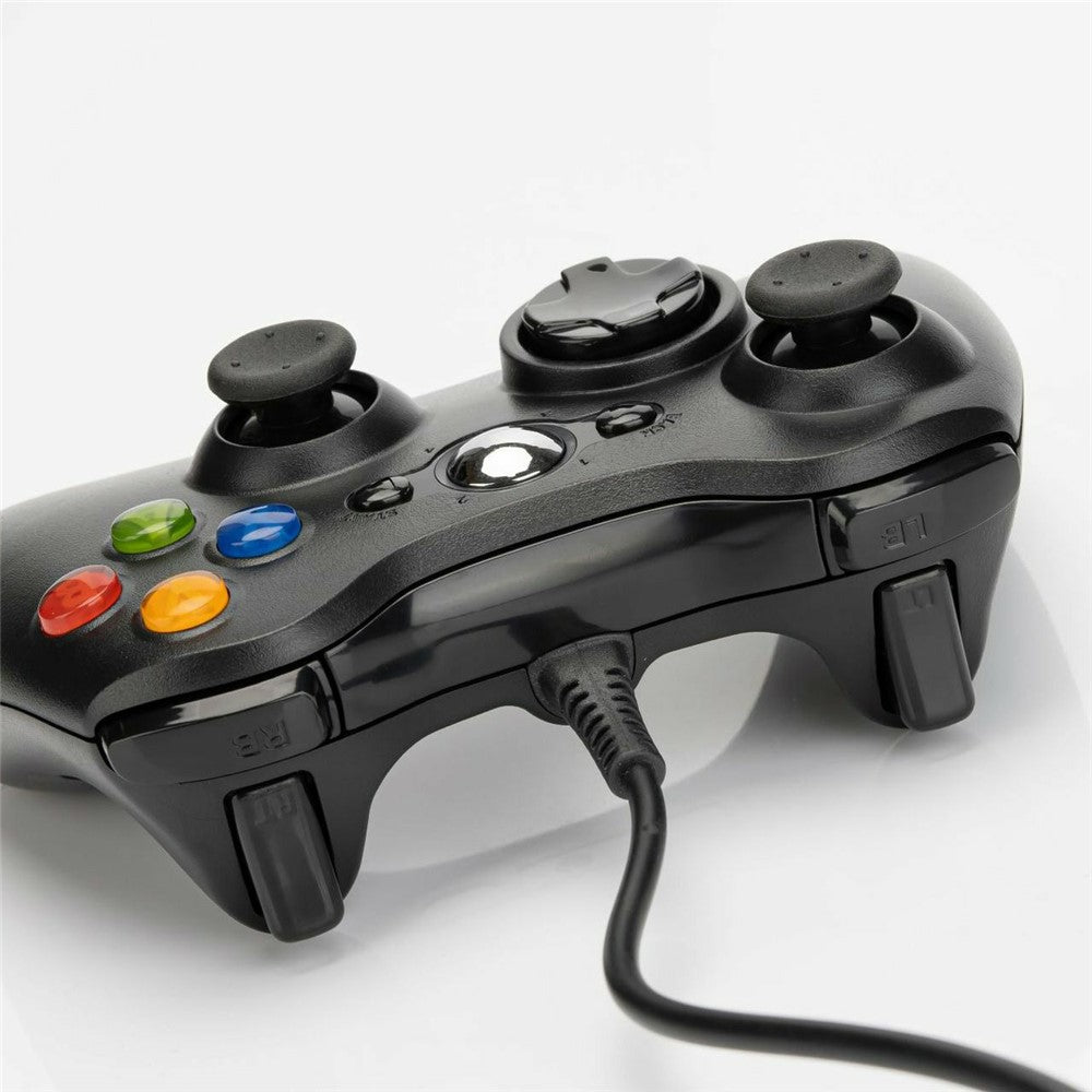 USB Wired Controller for Microsoft Xbox 360 / S / E / PC Computer Dual Vibration Ergonomic Gamepad