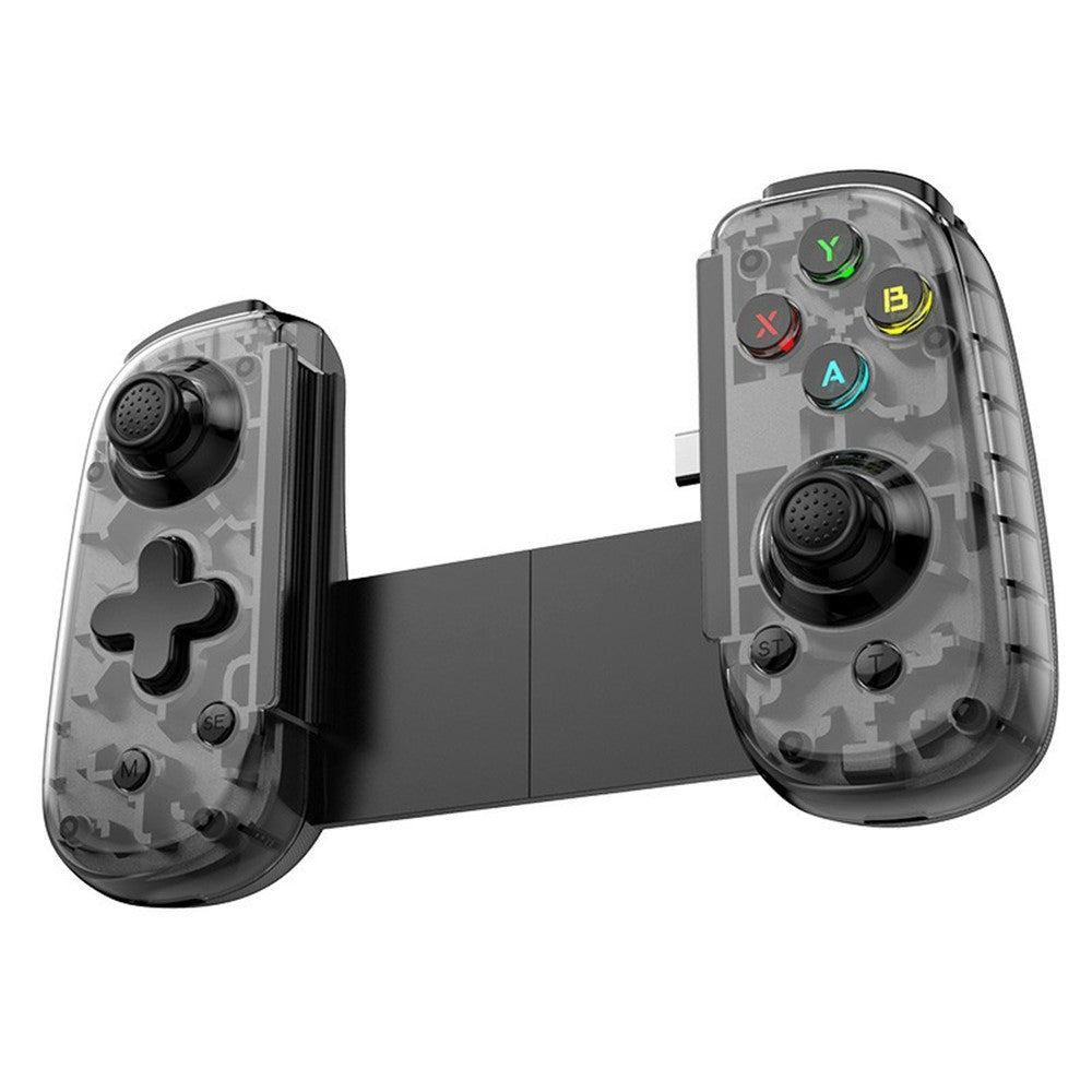 D6mini Stretching Gaming Controller with Hall Joystick Dual Mode Bluetooth-compatible Wired Gamepad for Android iOS Switch PC