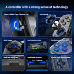 D6mini Stretching Gaming Controller with Hall Joystick Dual Mode Bluetooth-compatible Wired Gamepad for Android iOS Switch PC