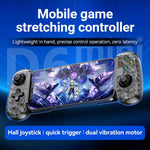 D6mini Stretching Gaming Controller with Hall Joystick Dual Mode Bluetooth-compatible Wired Gamepad for Android iOS Switch PC