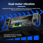 D6mini Stretching Gaming Controller with Hall Joystick Dual Mode Bluetooth-compatible Wired Gamepad for Android iOS Switch PC