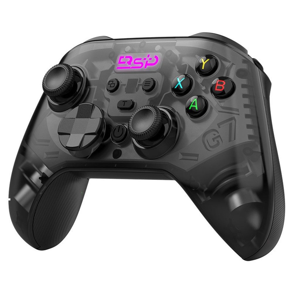 G7 Wireless Bluetooth-compatible Gaming Controller with Phone Holder & Receiver Hall Joystick Trigger Six-Axis Motion Sensing 1000Hz Gamepad for PC / Nintendo Switch / PS4