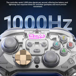 G7 Wireless Bluetooth-compatible Gaming Controller with Phone Holder & Receiver Hall Joystick Trigger Six-Axis Motion Sensing 1000Hz Gamepad for PC / Nintendo Switch / PS4
