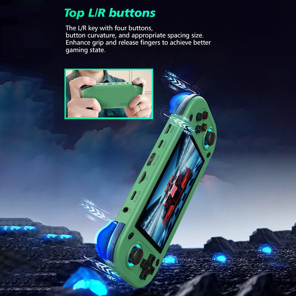 R43S Handheld Game Console 4.3 inch HD IPS Screen Arcade Gaming Device with Joysticks & HD Output