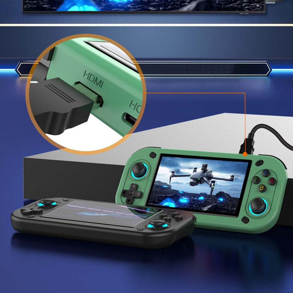 R43S Handheld Game Console 4.3 inch HD IPS Screen Arcade Gaming Device with Joysticks & HD Output