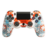 P4 Wireless Game Controller Bluetooth-compatible Dual Vibration LED Light Bar Gamepad for PS4 PC