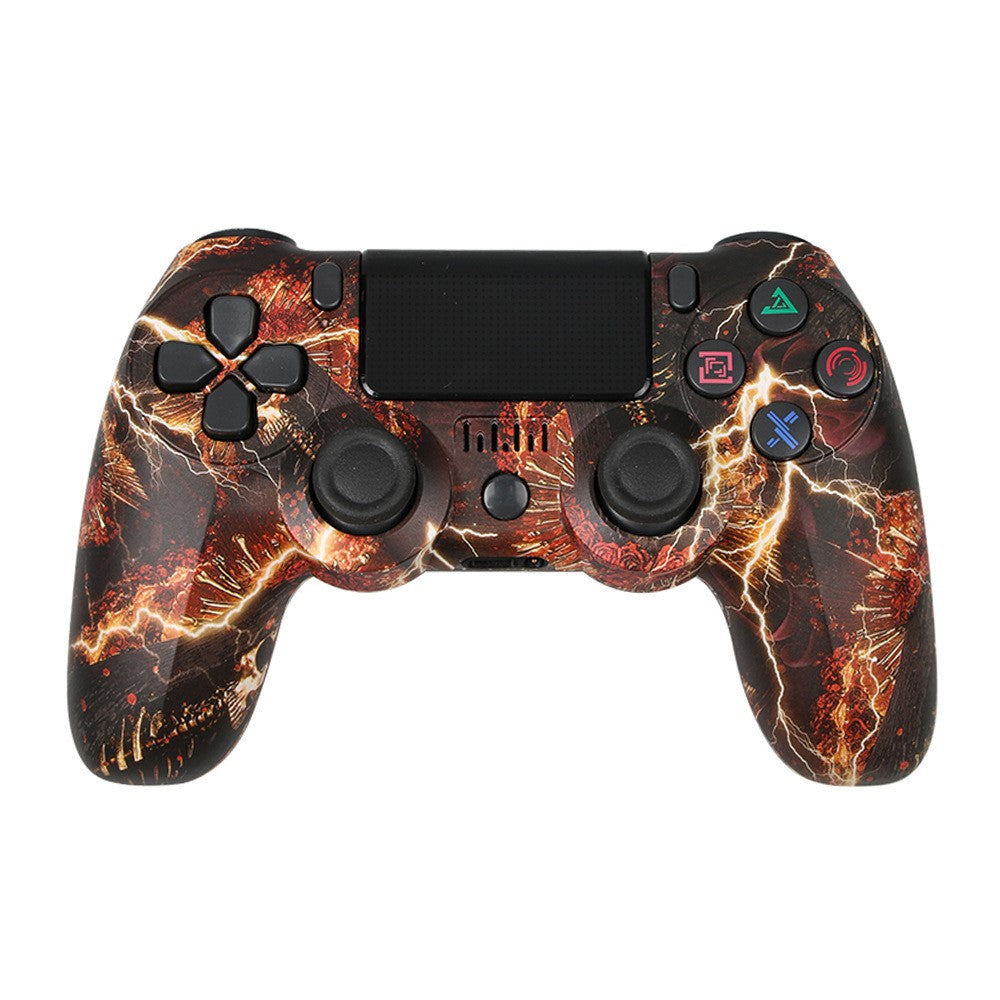P4 Wireless Game Controller Bluetooth-compatible Dual Vibration LED Light Bar Gamepad for PS4 PC