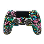 P4 Wireless Game Controller Bluetooth-compatible Dual Vibration LED Light Bar Gamepad for PS4 PC