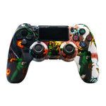 P4 Wireless Game Controller Bluetooth-compatible Dual Vibration LED Light Bar Gamepad for PS4 PC