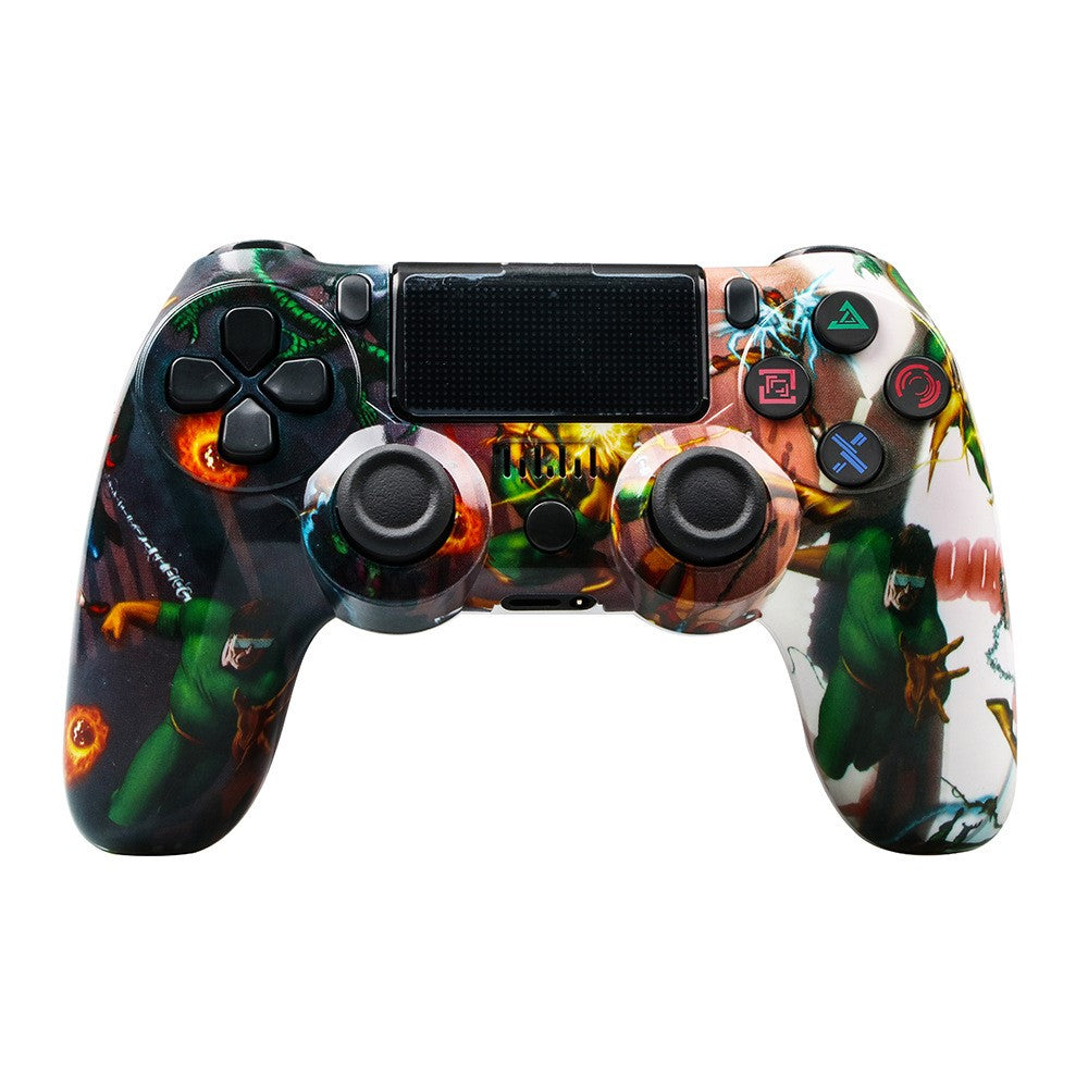 P4 Wireless Game Controller Bluetooth-compatible Dual Vibration LED Light Bar Gamepad for PS4 PC