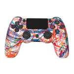 P4 Wireless Game Controller Bluetooth-compatible Dual Vibration LED Light Bar Gamepad for PS4 PC