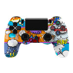 P4 Wireless Game Controller Bluetooth-compatible Dual Vibration LED Light Bar Gamepad for PS4 PC