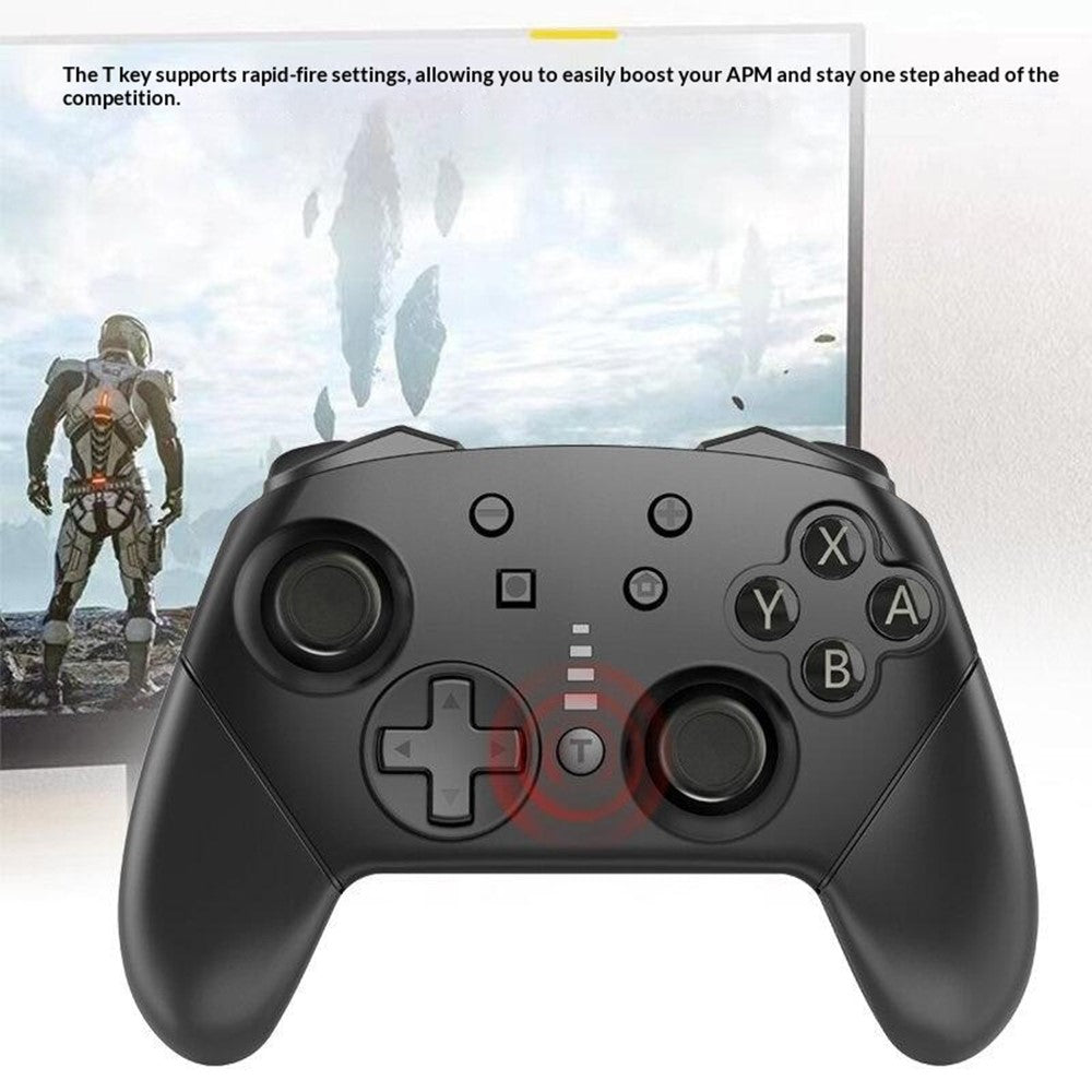 DNS-012 USB Wired Game Controller Dual Motor 6-Axis Gyroscope Bluetooth-compatible Gamepad for Nintendo Switch PC