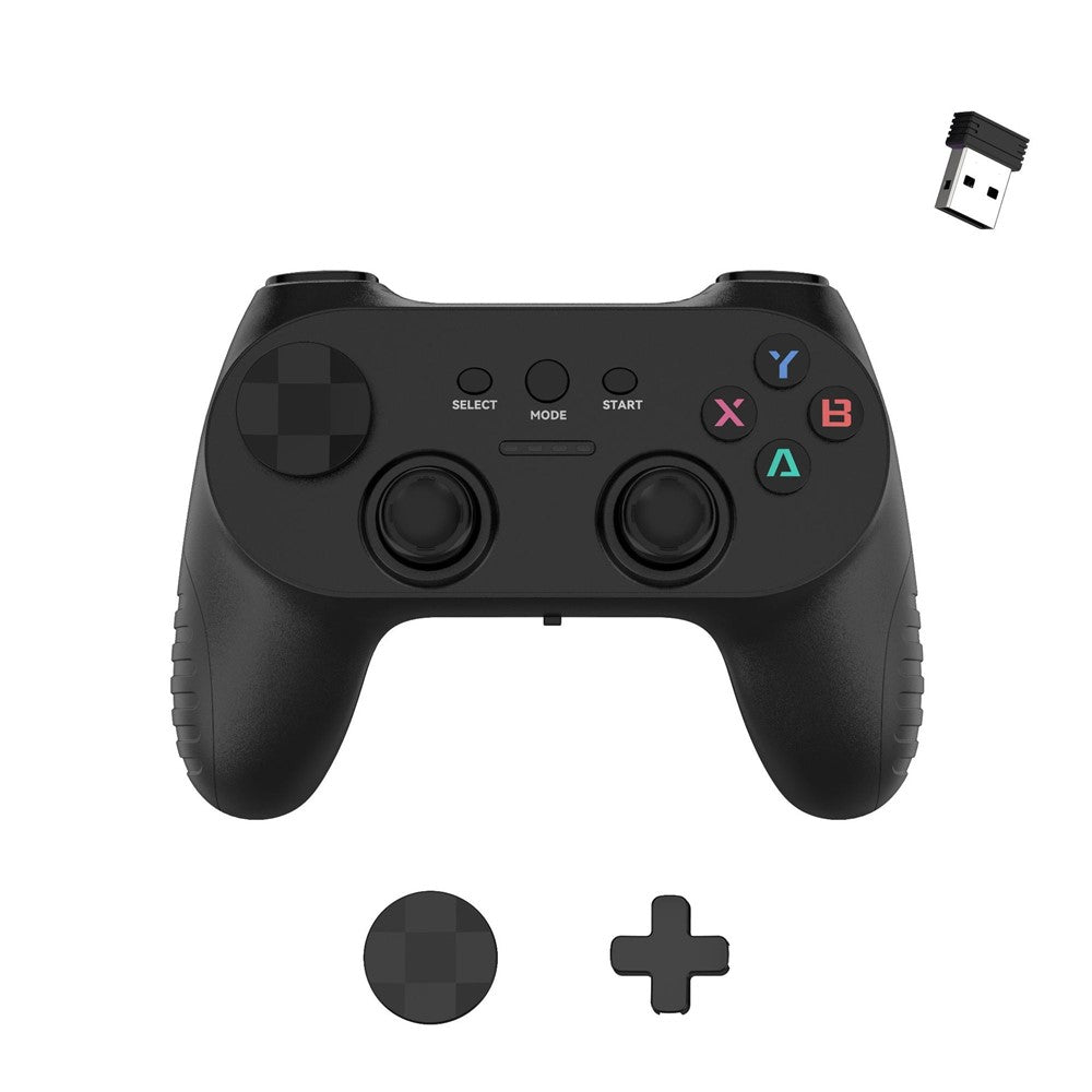CM-039 Single Player 2.4G Wireless Controller Gamepad with Interchangeable D-pad for PC Android Smart TV Gaming