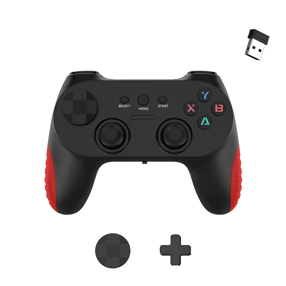 CM-039 Single Player 2.4G Wireless Controller Gamepad with Interchangeable D-pad for PC Android Smart TV Gaming
