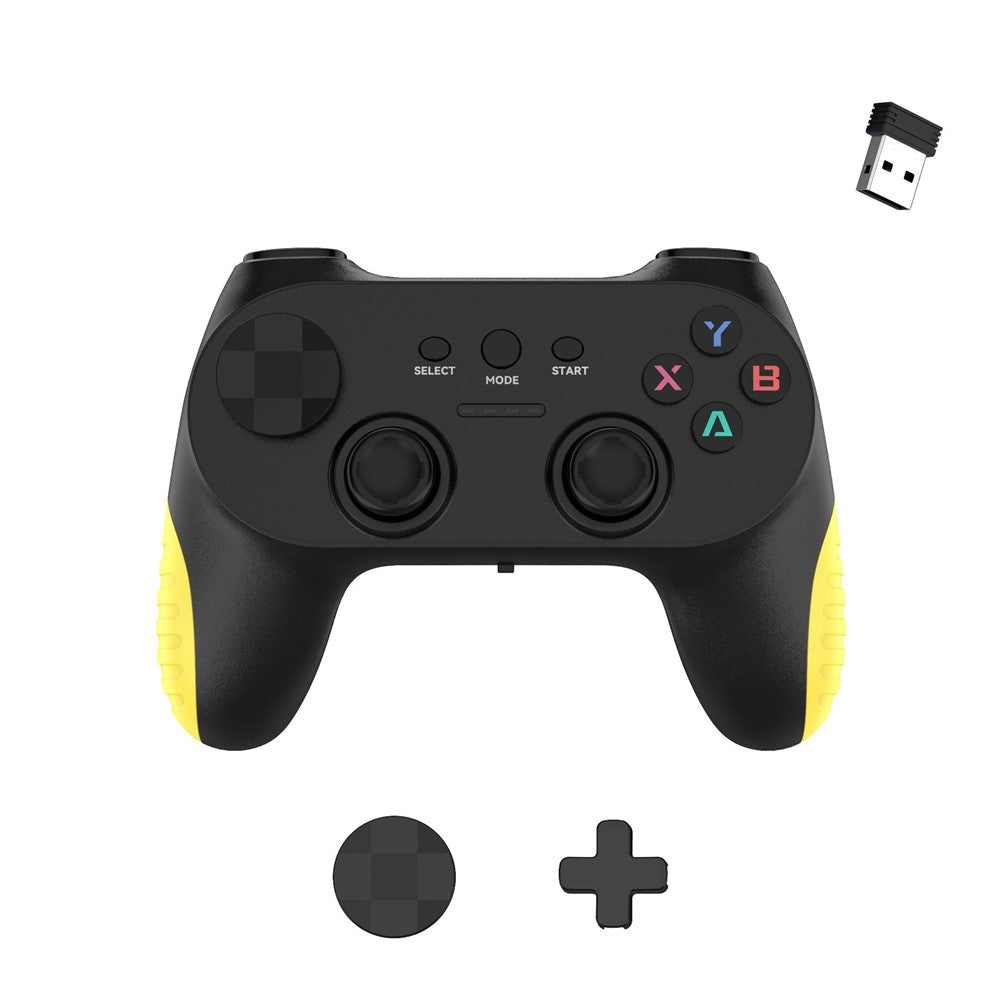 CM-039 Single Player 2.4G Wireless Controller Gamepad with Interchangeable D-pad for PC Android Smart TV Gaming