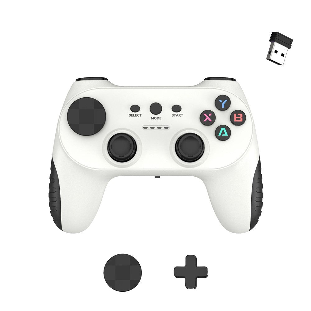 CM-039 Single Player 2.4G Wireless Controller Gamepad with Interchangeable D-pad for PC Android Smart TV Gaming
