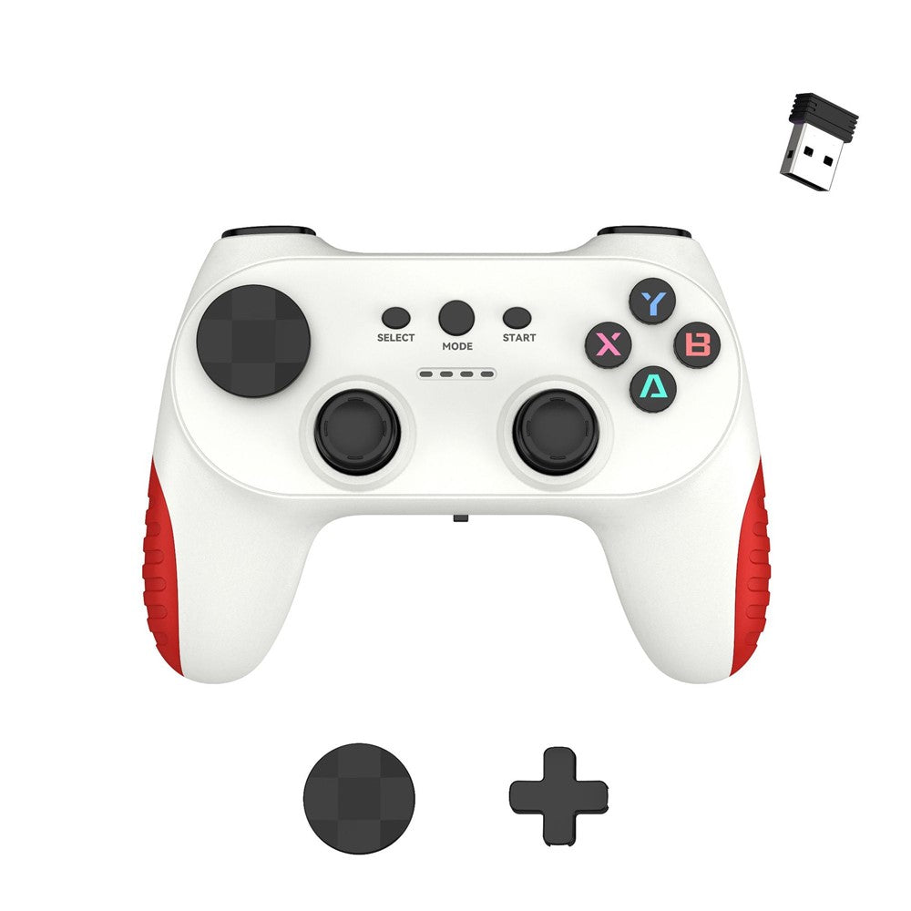 CM-039 Single Player 2.4G Wireless Controller Gamepad with Interchangeable D-pad for PC Android Smart TV Gaming