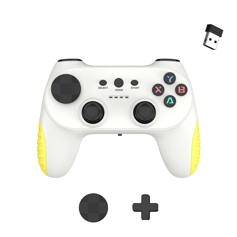 CM-039 Single Player 2.4G Wireless Controller Gamepad with Interchangeable D-pad for PC Android Smart TV Gaming