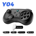 Y04 Gaming Controller 6-Button Fighting Layout Hall Joystick for Nintendo Switch / Sony PlayStation 4 / 3 / PC