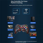 V8 Bluetooth-compatible Wireless Gamepad with Phone Holder for Android / iOS / PC / PS3 / TV Gaming Controller