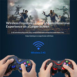 V8 Bluetooth-compatible Wireless Gamepad with Phone Holder for Android / iOS / PC / PS3 / TV Gaming Controller