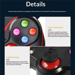 V8 Bluetooth-compatible Wireless Gamepad with Phone Holder for Android / iOS / PC / PS3 / TV Gaming Controller