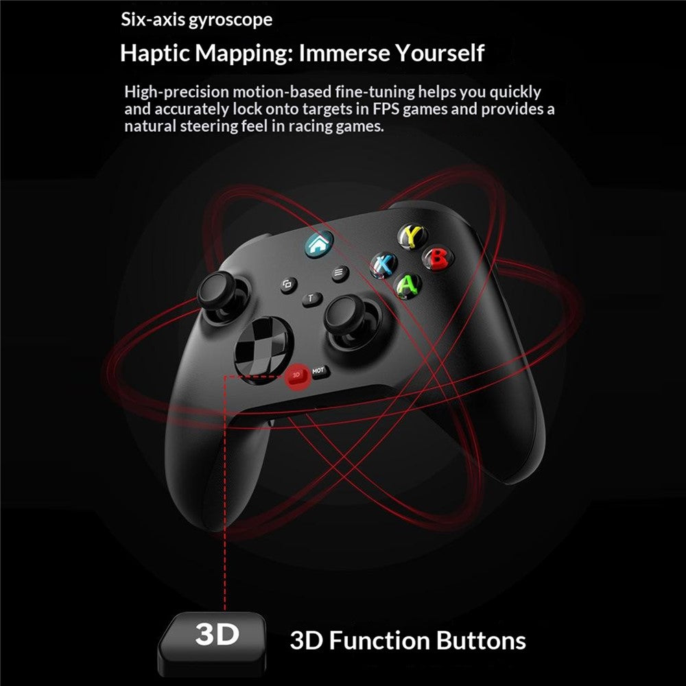 G11 Trådløs Gaming Controller Hall Effect Triggers 6-akset Gyroskop til Nintendo Switch / Sony PlayStation 4 / PC / iOS / Android