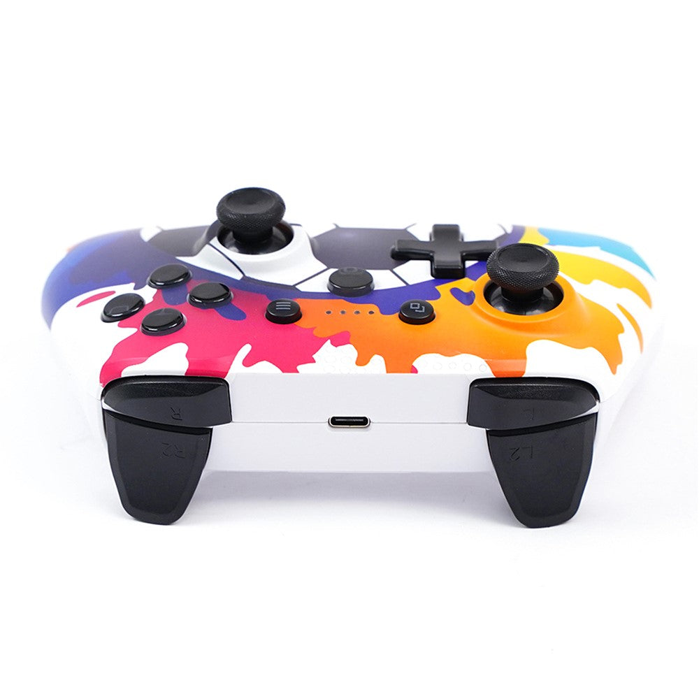 XSX Water Transfer Print 2.4G Wireless Gaming Controller Dual Vibration Motor Gamepad for PC Switch Android