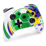 XSX Water Transfer Print 2.4G Wireless Gaming Controller Dual Vibration Motor Gamepad for PC Switch Android