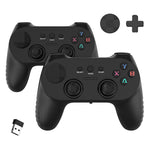CM-039 Dual Player 2.4G Wireless Controller Gamepad with Interchangeable D-pad for PC Android Smart TV Gaming