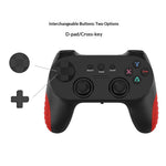 CM-039 Dual Player 2.4G Wireless Controller Gamepad with Interchangeable D-pad for PC Android Smart TV Gaming