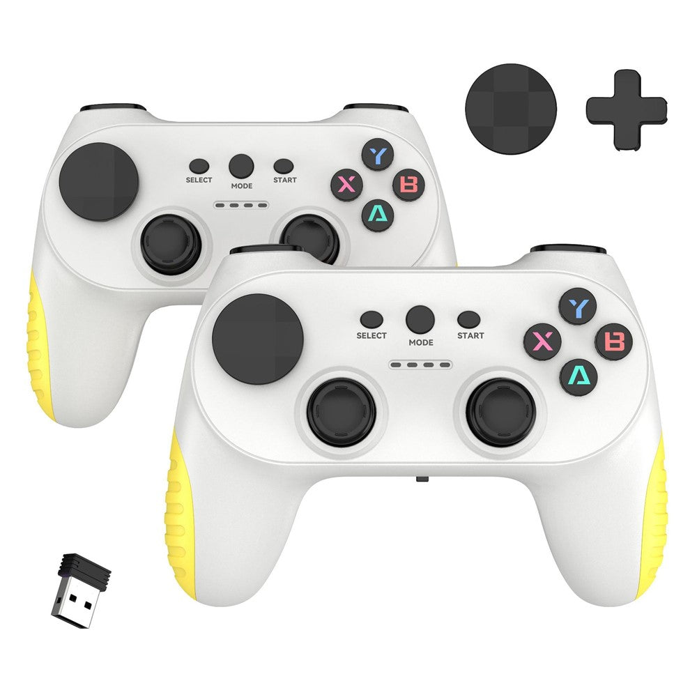 CM-039 Dual Player 2.4G Wireless Controller Gamepad with Interchangeable D-pad for PC Android Smart TV Gaming