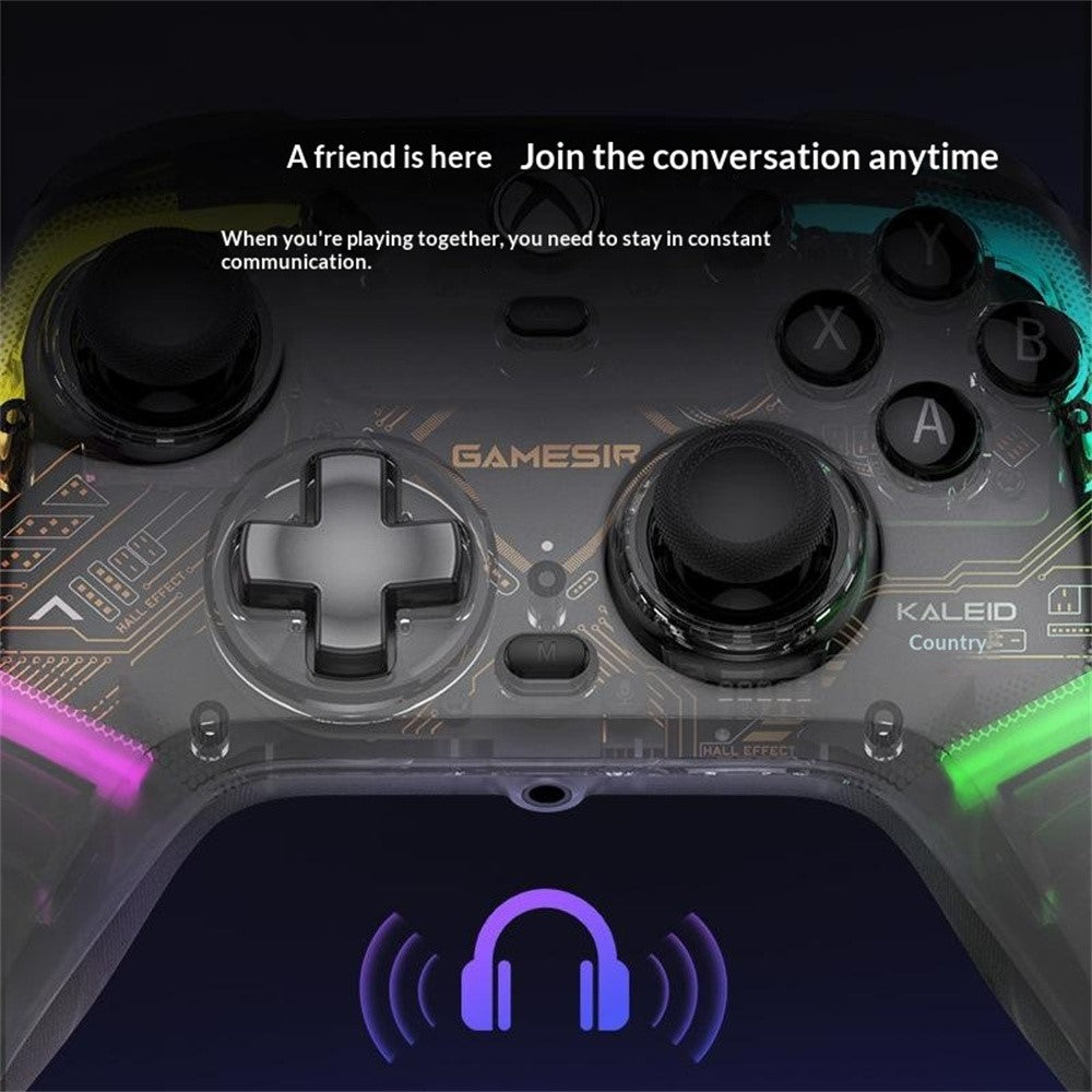 GAMESIR K1 Wired Gaming Controller for Xbox One / Series X / S / PC Hall Effect Transparent RGB Design
