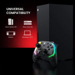 GAMESIR K1 Wired Gaming Controller for Xbox One / Series X / S / PC Hall Effect Transparent RGB Design
