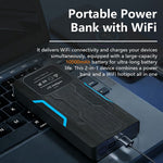 M212 10000mAh Powerbank WiFi Hotspot 2.4G / 5.8G Dual Band 4G LTE Bärbar Router med SIM-kortplats