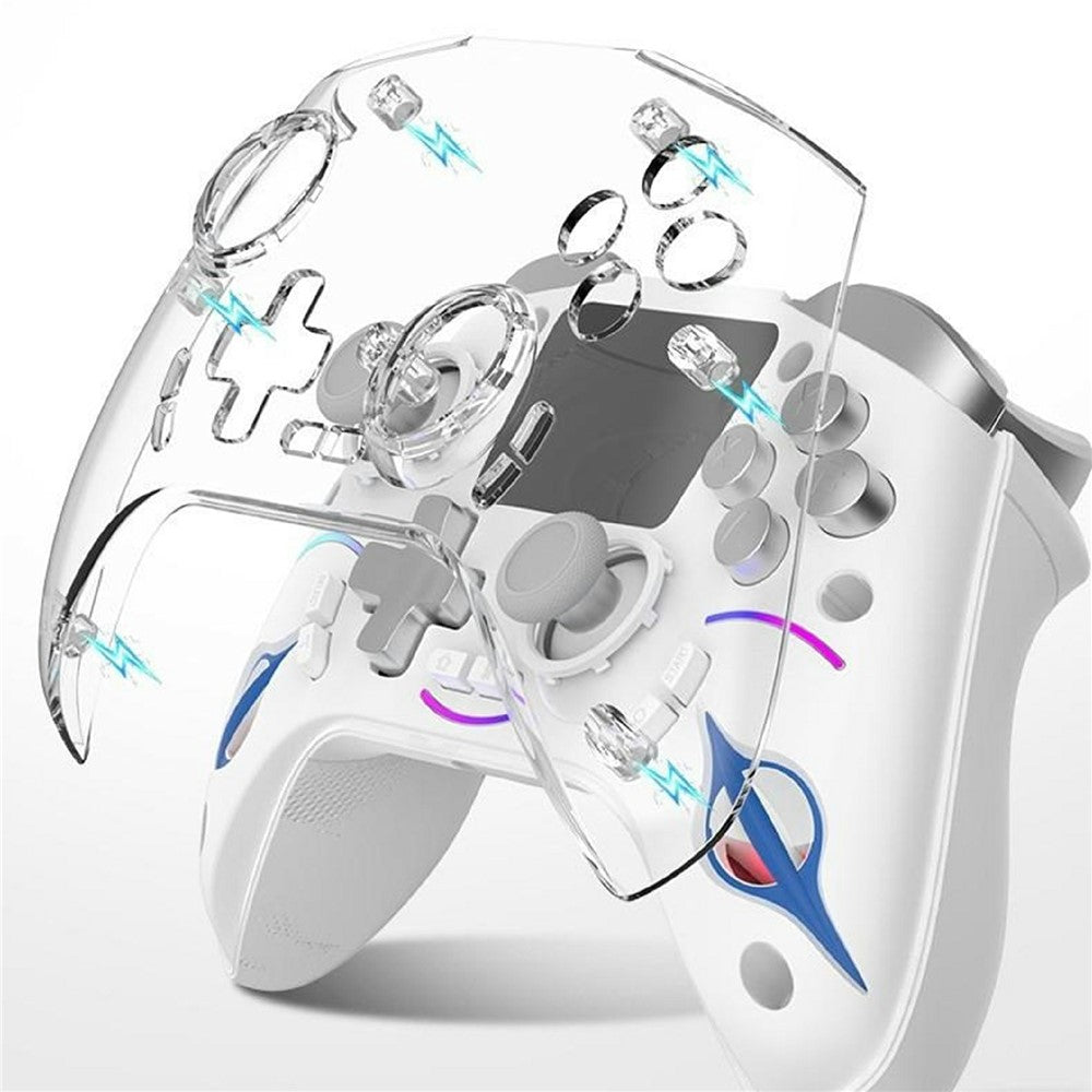 SN-2402 Gaming Controller with LCD Screen Hall Effect Six-Axis Gyro for PC / Sony PlayStation 4 / Nintendo Switch 2 / Switch