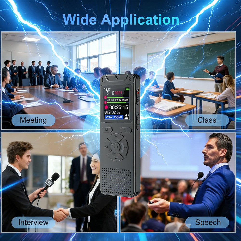 T53 Portable Voice Recorder without Memory Noise Reduction 1.44 Inch TFT Screen MP3 Player